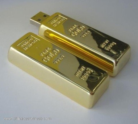 Golden Bar USB Flash Drive 3