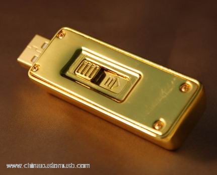الذهبي شريط محرك أقراص USB محمول 4
