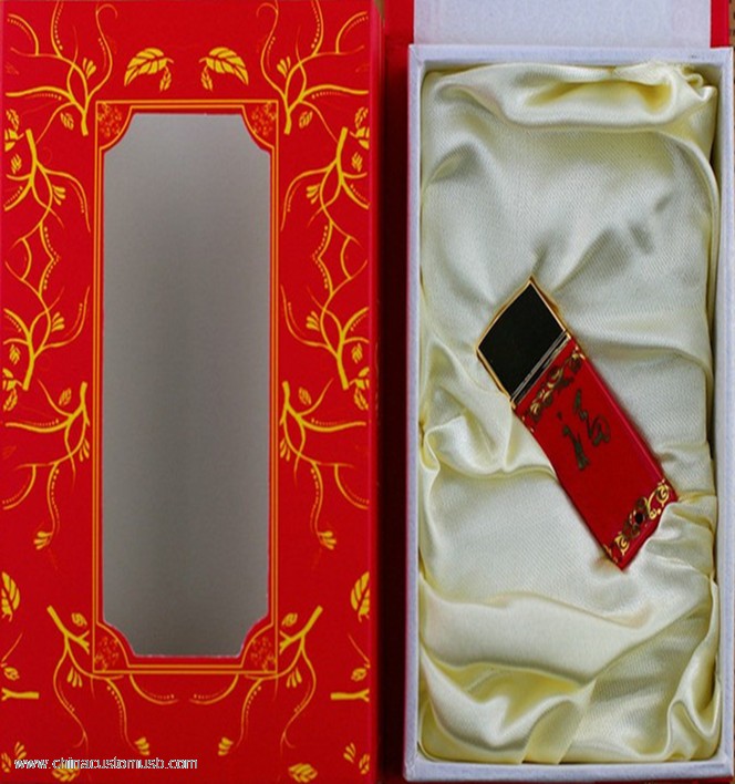 Cerámica Rojo Chino USB Flash de 4